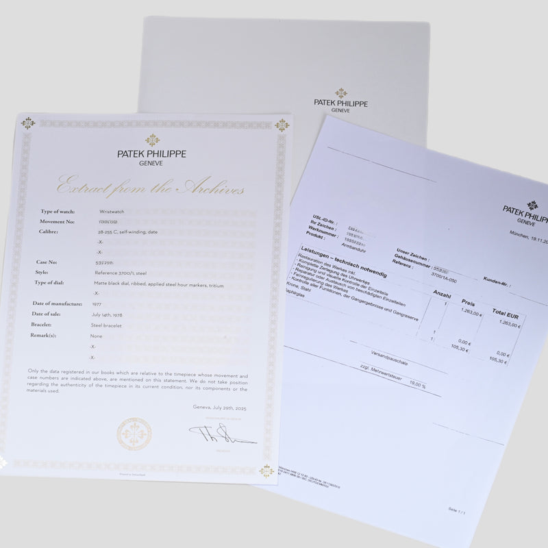 Patek Philippe Nautilus Jumbo 3700/1A